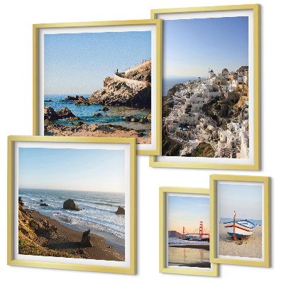 Pared galería de arte Las playas del pueblo y sus encantadoras vistas.