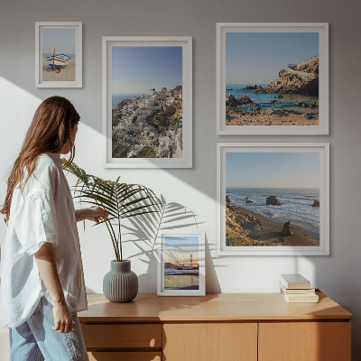 Pared galería de arte Las playas del pueblo y sus encantadoras vistas.