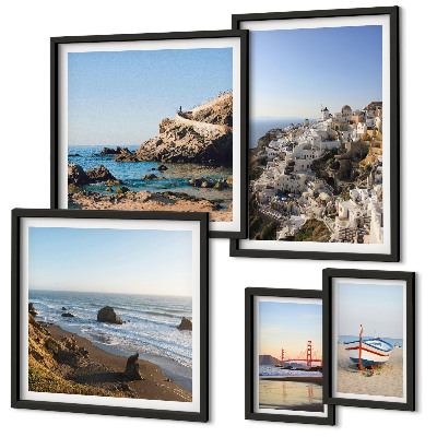 Pared galería de arte Las playas del pueblo y sus encantadoras vistas.