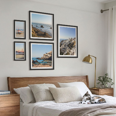 Pared galería de arte Las playas del pueblo y sus encantadoras vistas.