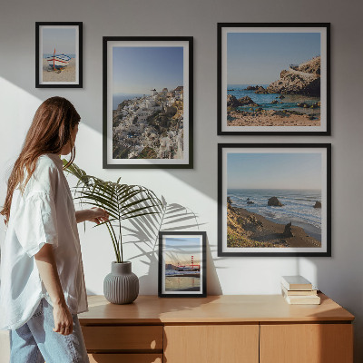 Pared galería de arte Las playas del pueblo y sus encantadoras vistas.