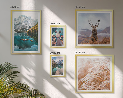 Conjunto de cuadros decorativos Paisajes de montaña y la belleza de la naturaleza.