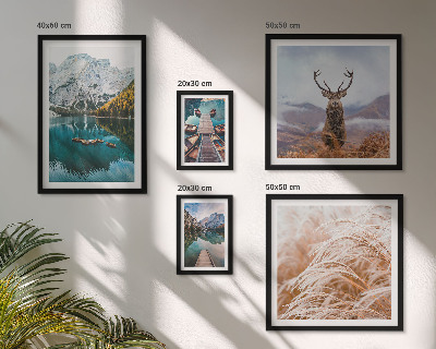 Conjunto de cuadros decorativos Paisajes de montaña y la belleza de la naturaleza.