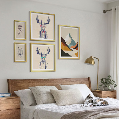 Pared galería de arte Retratos de animales con estilo