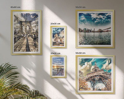 Set de 5 cuadros para salón Puentes y estructuras de la ciudad