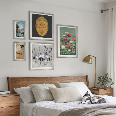 Pared galería de arte Flores de paisajes asiáticos