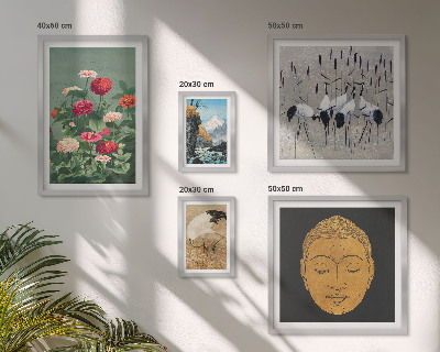 Pared galería de arte Flores de paisajes asiáticos