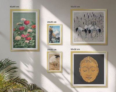 Pared galería de arte Flores de paisajes asiáticos