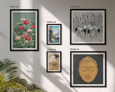 Pared galería de arte Flores de paisajes asiáticos
