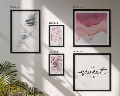 Pared galería de arte Retratos de mujeres, flores, pastel