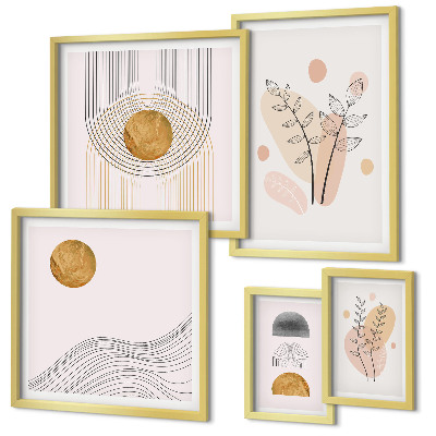 Pared galería de arte Plantas minimalistas con estilo