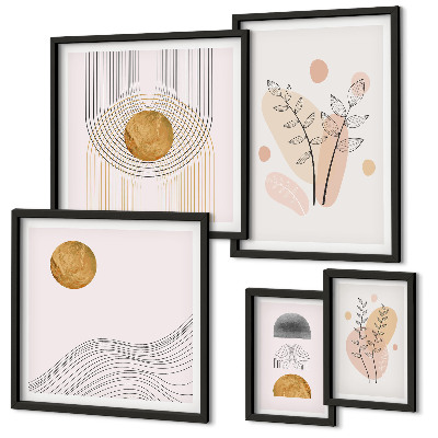 Pared galería de arte Plantas minimalistas con estilo