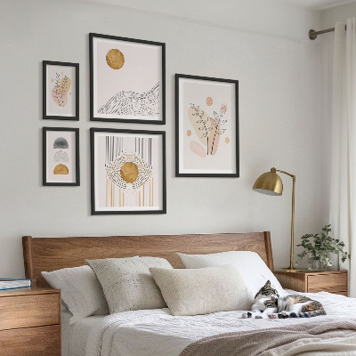 Pared galería de arte Plantas minimalistas con estilo