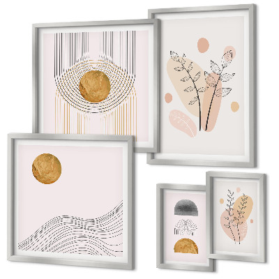 Pared galería de arte Plantas minimalistas con estilo