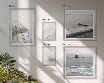 Conjunto de cuadros decorativos Paisajes marinos minimalistas