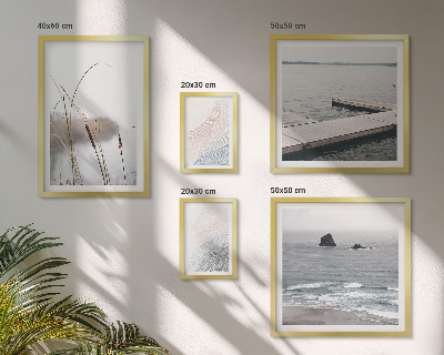 Conjunto de cuadros decorativos Paisajes marinos minimalistas