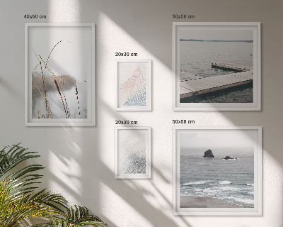 Conjunto de cuadros decorativos Paisajes marinos minimalistas