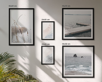 Conjunto de cuadros decorativos Paisajes marinos minimalistas