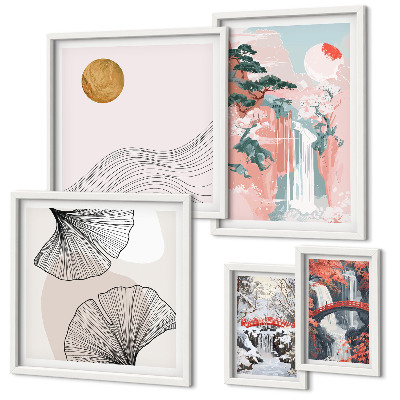 Pared galería de arte Paisajes de cascadas en Japón