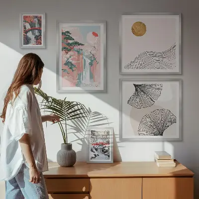 Paisajes de cascadas en Japón cuadro para pared de galería de arte