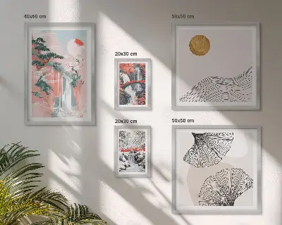 Paisajes de cascadas en Japón cuadro para pared de galería de arte
