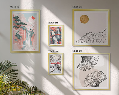 Pared galería de arte Paisajes de cascadas en Japón