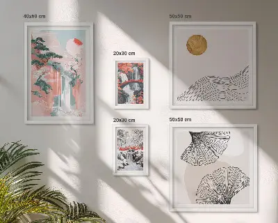 Paisajes de cascadas en Japón cuadro para pared de galería de arte