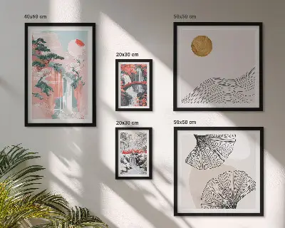 Paisajes de cascadas en Japón cuadro para pared de galería de arte