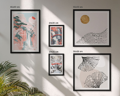 Pared galería de arte Paisajes de cascadas en Japón