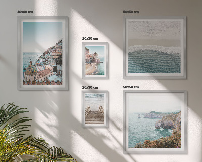 Pared galería de arte Paisajes de un pueblo costero
