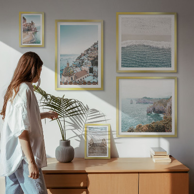 Pared galería de arte Paisajes de un pueblo costero