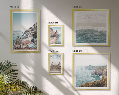 Pared galería de arte Paisajes de un pueblo costero