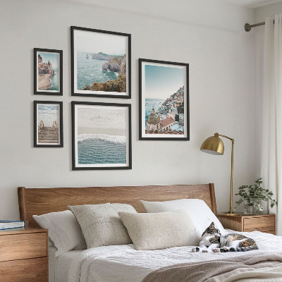 Pared galería de arte Paisajes de un pueblo costero