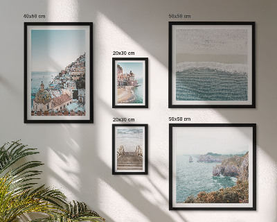 Pared galería de arte Paisajes de un pueblo costero