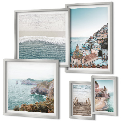 Pared galería de arte Paisajes de un pueblo costero