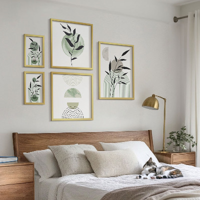 Pared galería de arte Gráficos de plantas con estilo