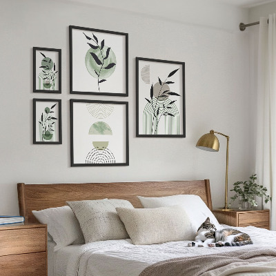Pared galería de arte Gráficos de plantas con estilo