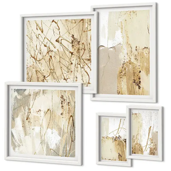 Cuadro para pared galería de arte con texturas modernas abstractas
