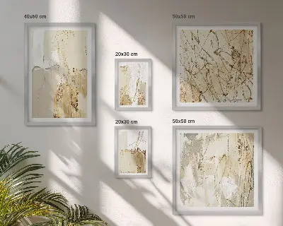 Cuadro para pared galería de arte con texturas modernas abstractas