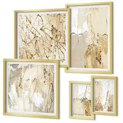 Cuadro para pared galería de arte con texturas modernas abstractas