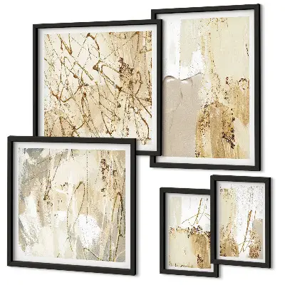 Cuadro para pared galería de arte con texturas modernas abstractas