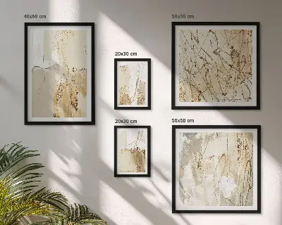Cuadro para pared galería de arte con texturas modernas abstractas
