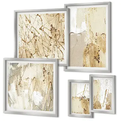 Cuadro para pared galería de arte con texturas modernas abstractas