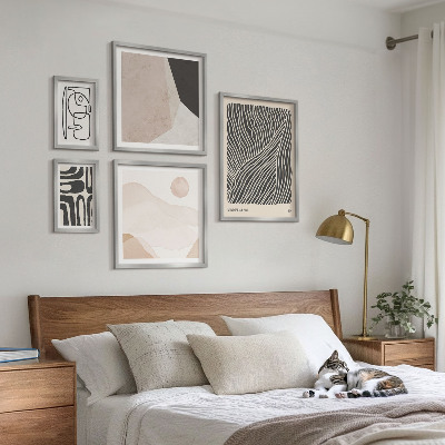 Pared galería de arte Patrones abstractos minimalistas de la tierra