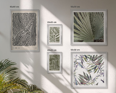 Conjunto de cuadros decorativos patrones de plantas minimalistas