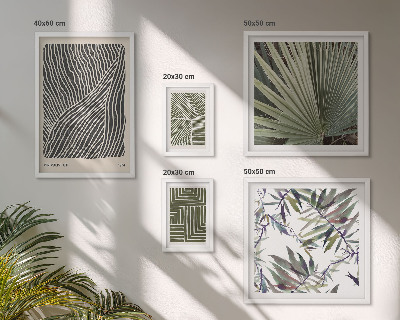 Conjunto de cuadros decorativos patrones de plantas minimalistas