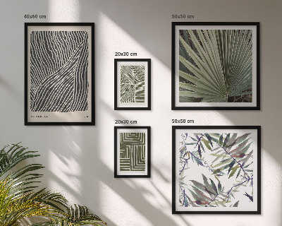 Conjunto de cuadros decorativos patrones de plantas minimalistas