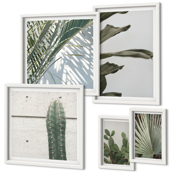 Pared galería de arte Detalles modernos de plantas