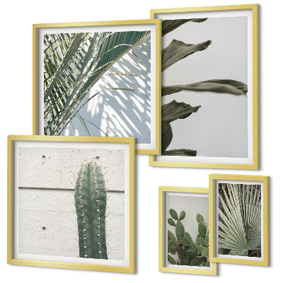 Pared galería de arte Detalles modernos de plantas