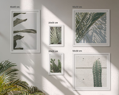 Pared galería de arte Detalles modernos de plantas